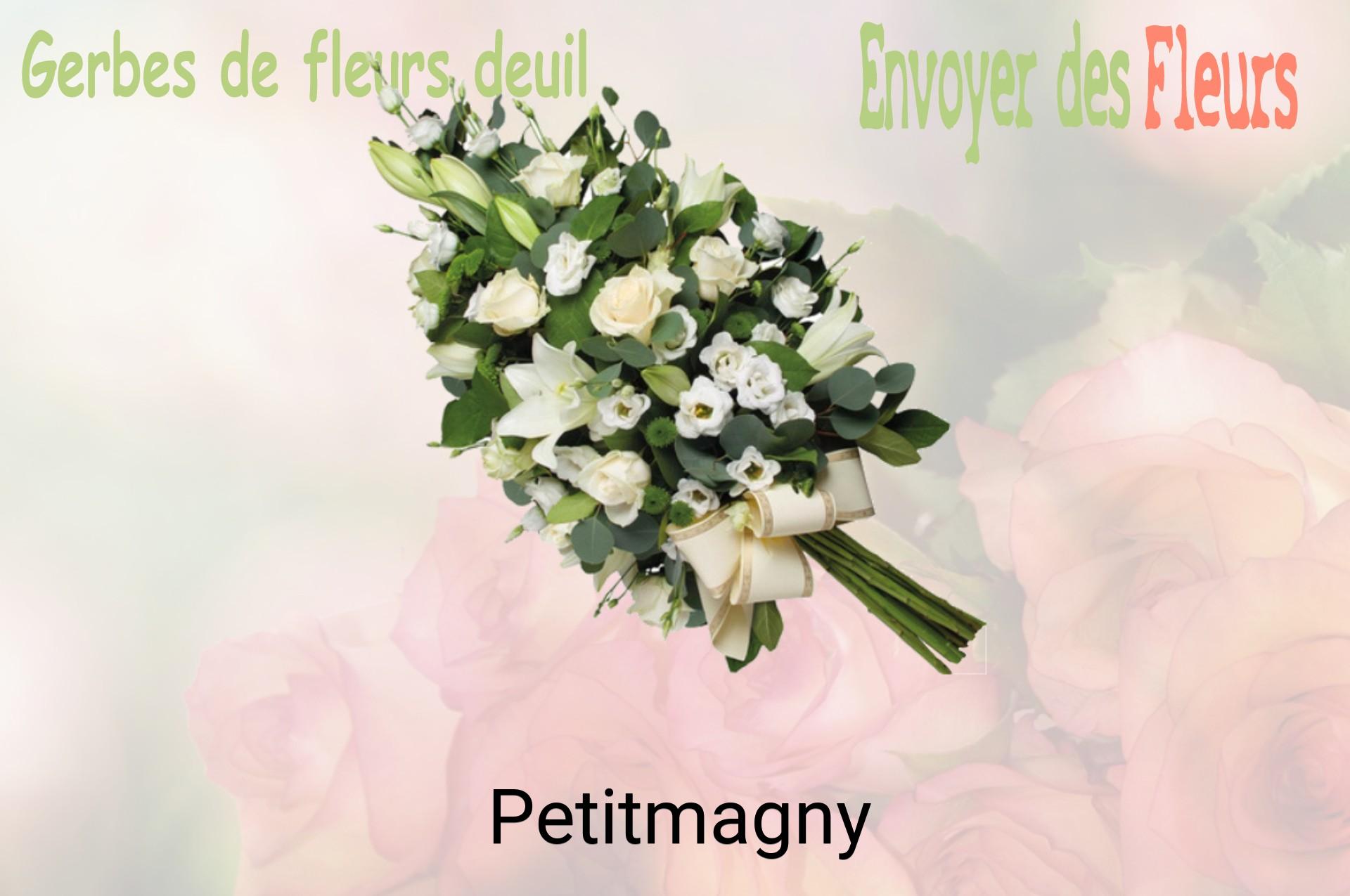 Gerbe de fleurs de deuil livrée à Petitmagny